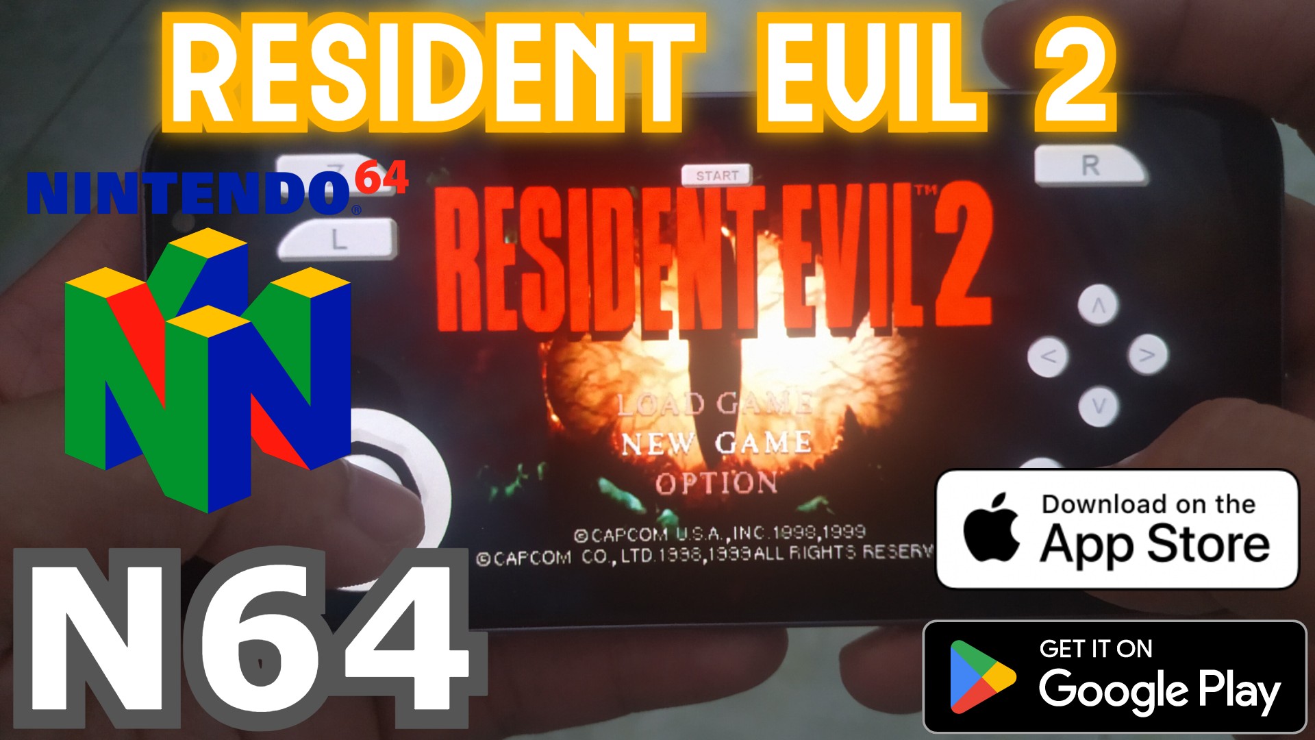 TẢI RESIDENT EVIL 2 N64 TRÊN ĐIỆN THOẠI