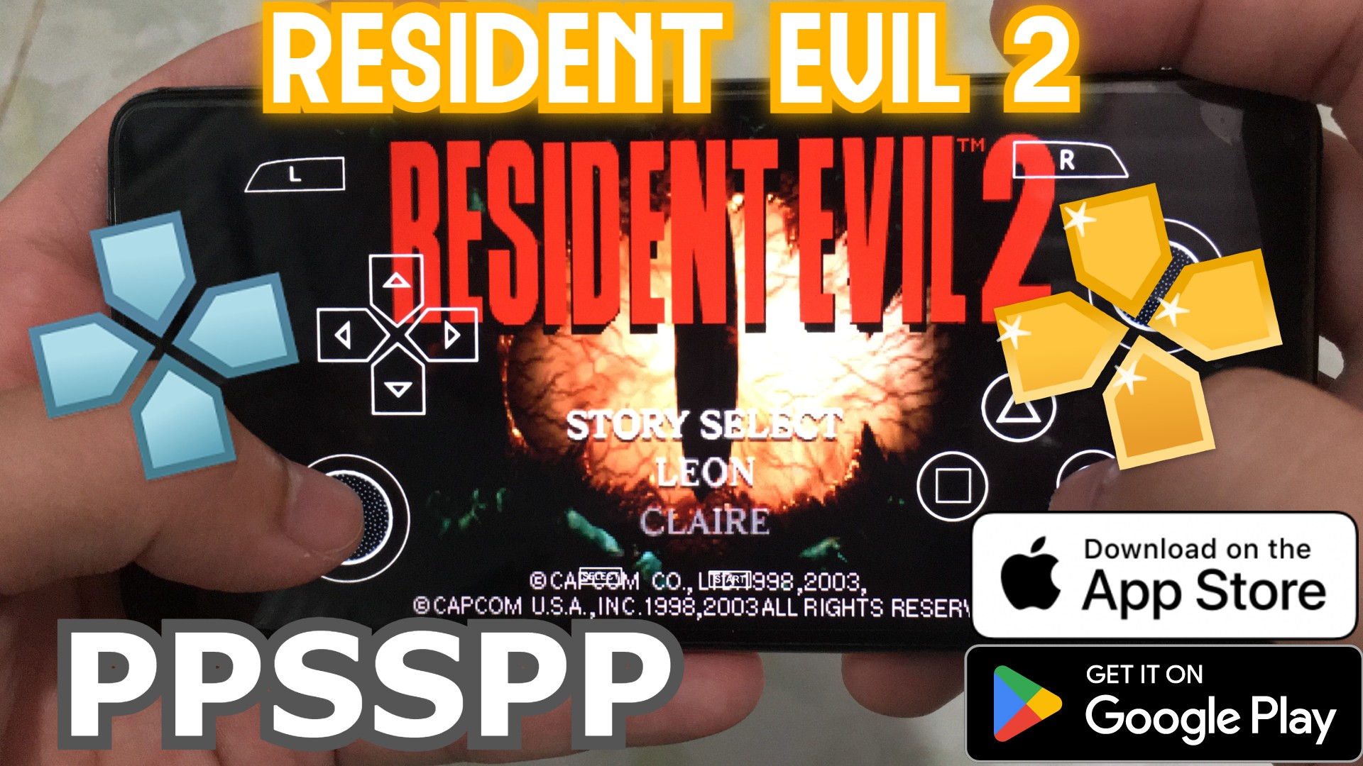 TẢI RESIDENT EVIL 2 TRÊN PPSSPP