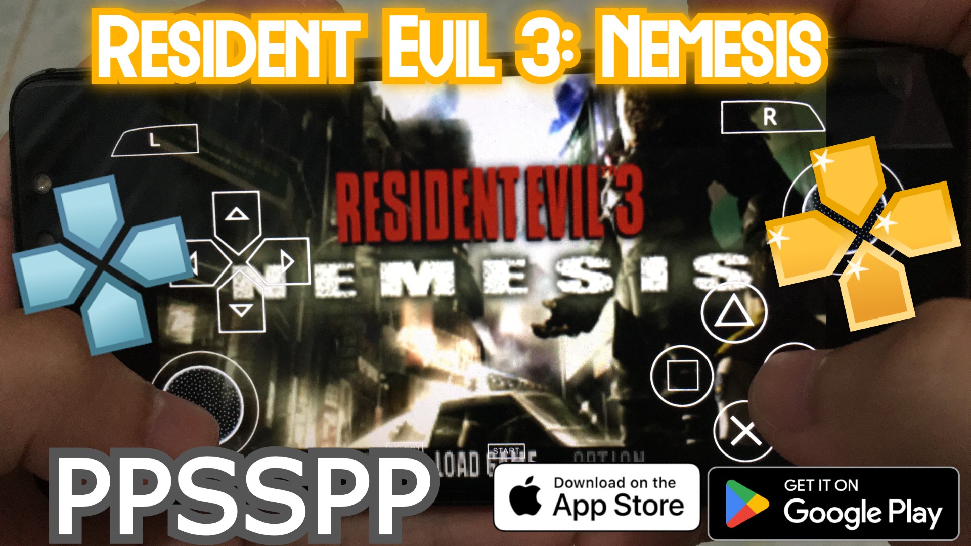 RESIDENT EVIL 3 NEMESIS PSP TRÊN ĐIỆN THOẠI